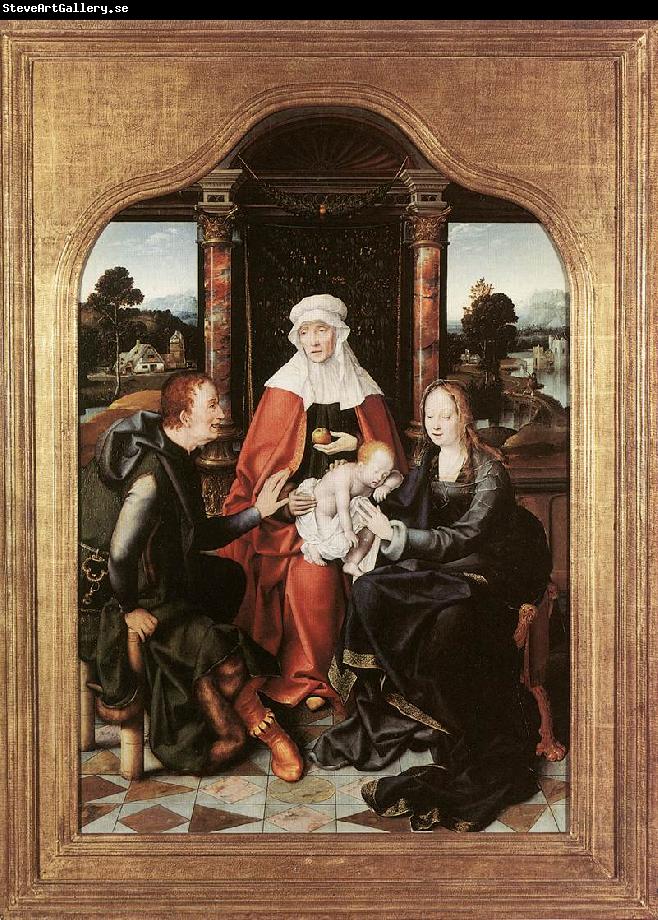CLEVE, Joos van St Anne with the Virgin and Child and St Joachim gh